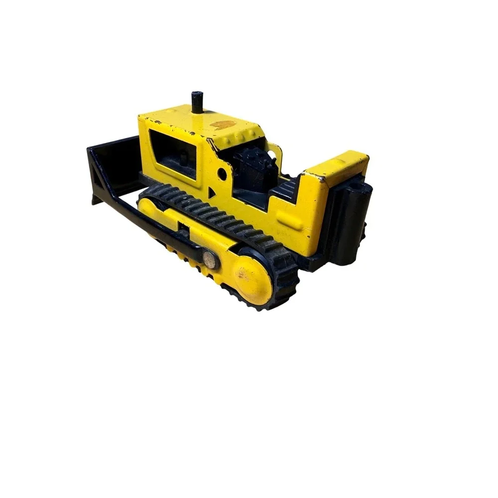 Tonka Bulldozer VTG 1970s‎ Pressed Steel Yellow Black Construction Nostalgic Toy